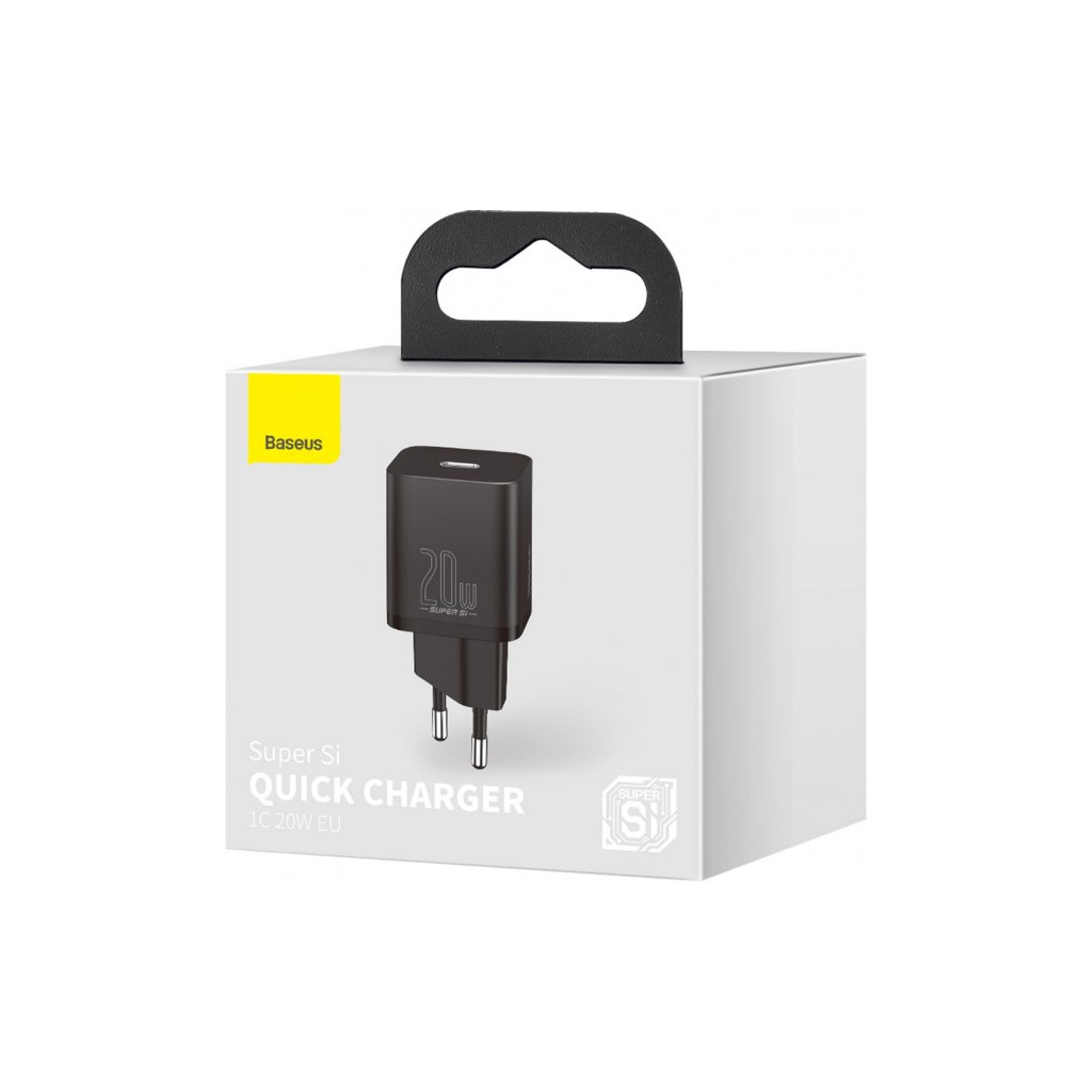 Зарядний пристрій Baseus 1 Type-C 20W (CCSUP-B01) - фото 5 Зарядний пристрій Baseus 1 Type-C 20W (CCSUP-B01) - фото 5