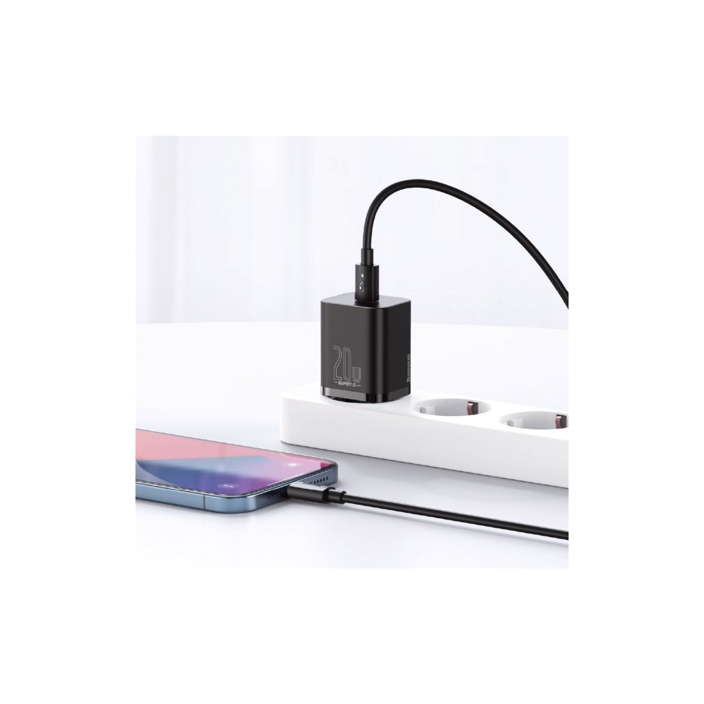 Зарядний пристрій Baseus 1 Type-C 20W (CCSUP-B01) - фото 8 Зарядний пристрій Baseus 1 Type-C 20W (CCSUP-B01) - фото 8