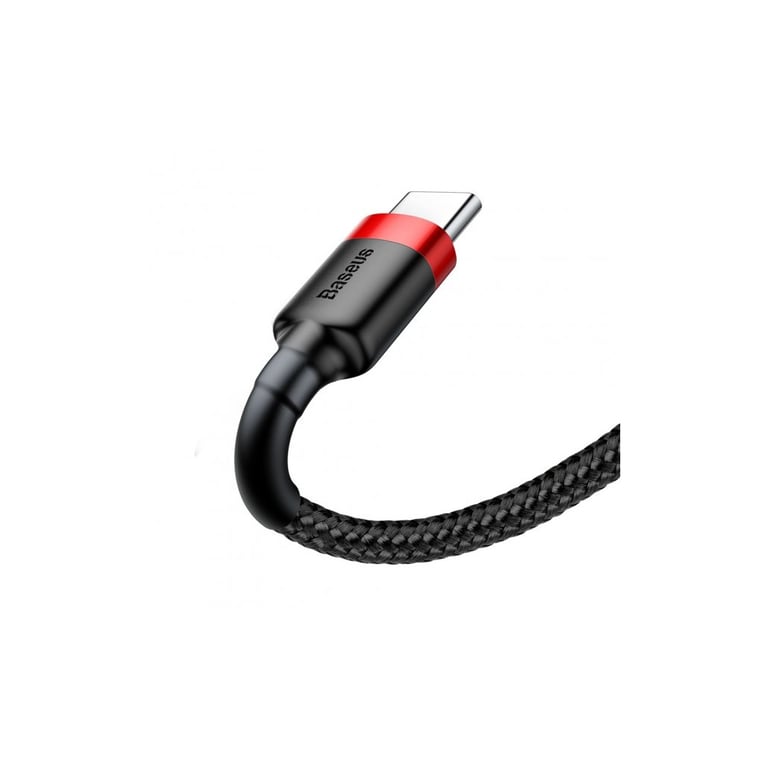 Дата кабель USB 2.0 AM to USB-C 2.0m 2A red-black Baseus (CATKLF-C91) - фото 2
