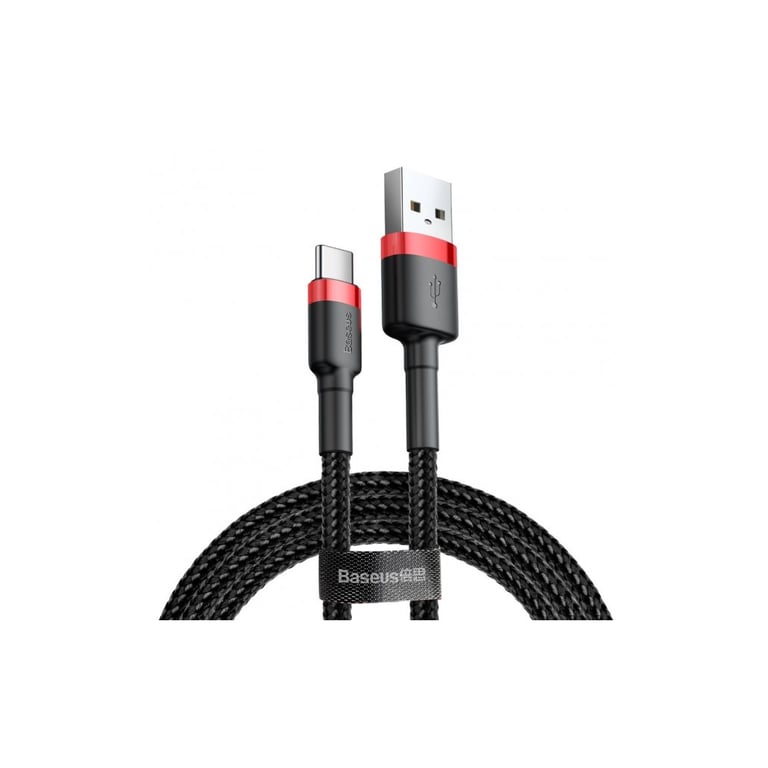 Дата кабель USB 2.0 AM to USB-C 2.0m 2A red-black Baseus (CATKLF-C91) - фото 3