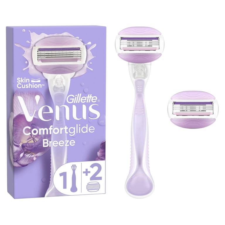 Бритва Gillette Venus ComfortGlide Breeze з 2 змінними картриджами (7702018886166) - фото 1