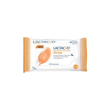 Серветки для інтимної гігієни Lactacyd 15 шт. (5391520945649) - фото 1