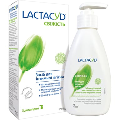 Гель для інтимної гігієни Lactacyd Свіжість з дозатором 200 мл (5391520943195) - фото 1