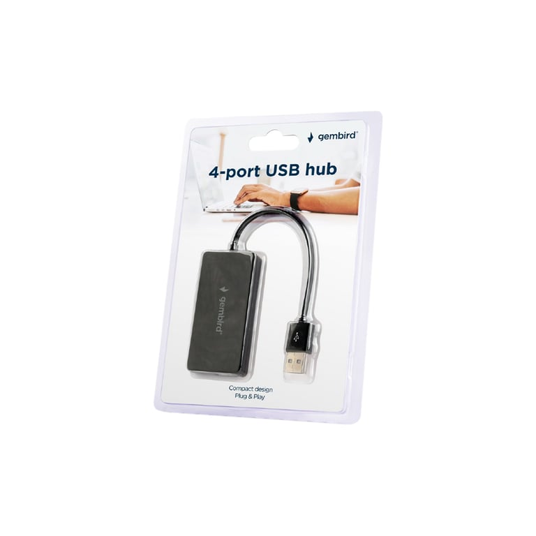 Концентратор Gembird USB 2.0 х 4 (UHB-U2P4-04) - фото 2