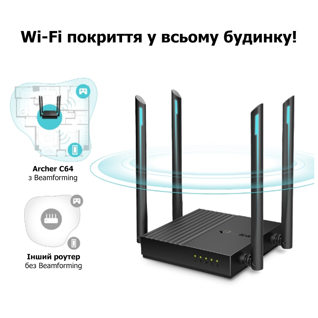 Маршрутизатор TP-Link ARCHER-C64 - фото 5 Маршрутизатор TP-Link ARCHER-C64 - фото 5