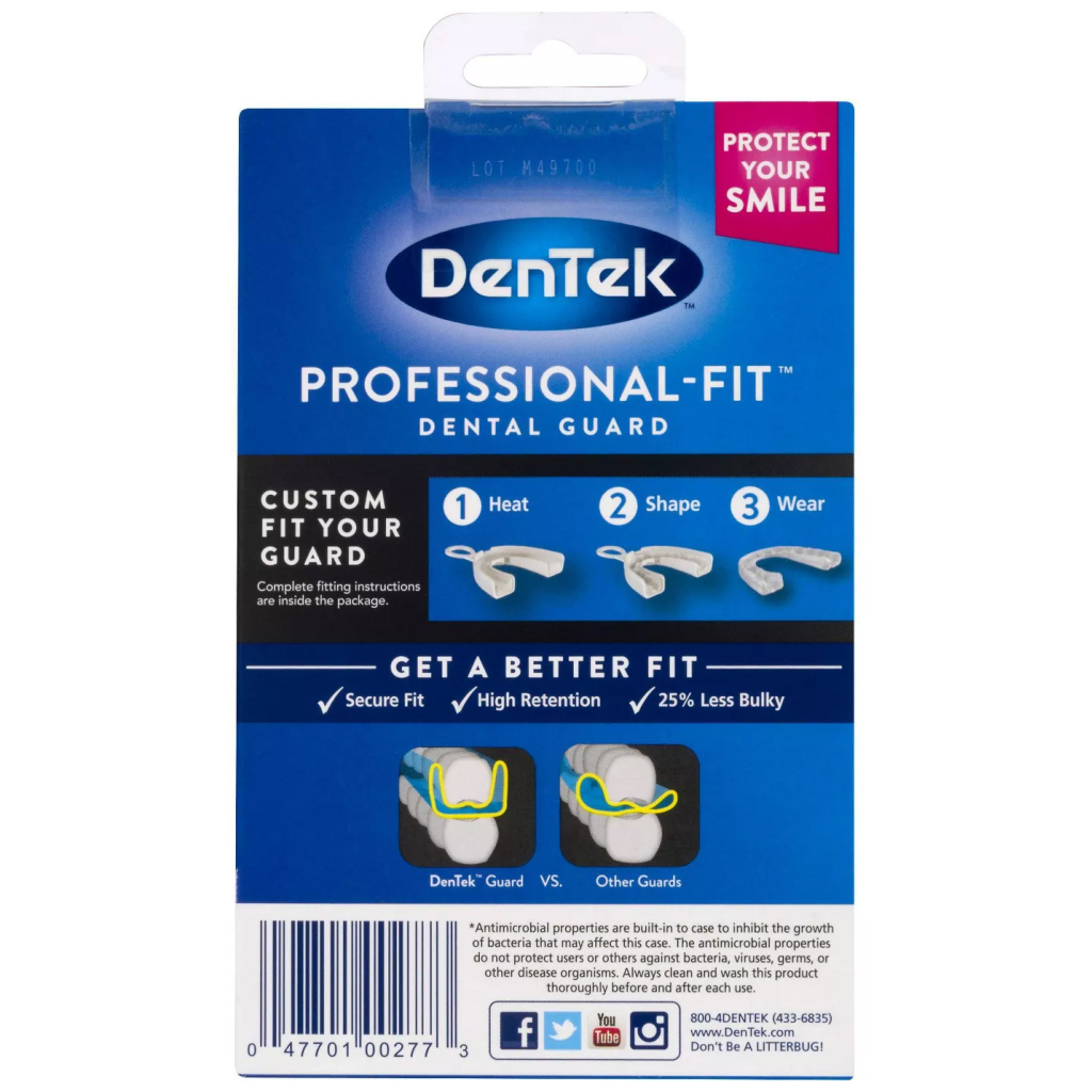 Стоматологічна капа DenTek Професійна посадка Максимальний захист (047701002773) - фото 2 Стоматологічна капа DenTek Професійна посадка Максимальний захист (047701002773) - фото 2