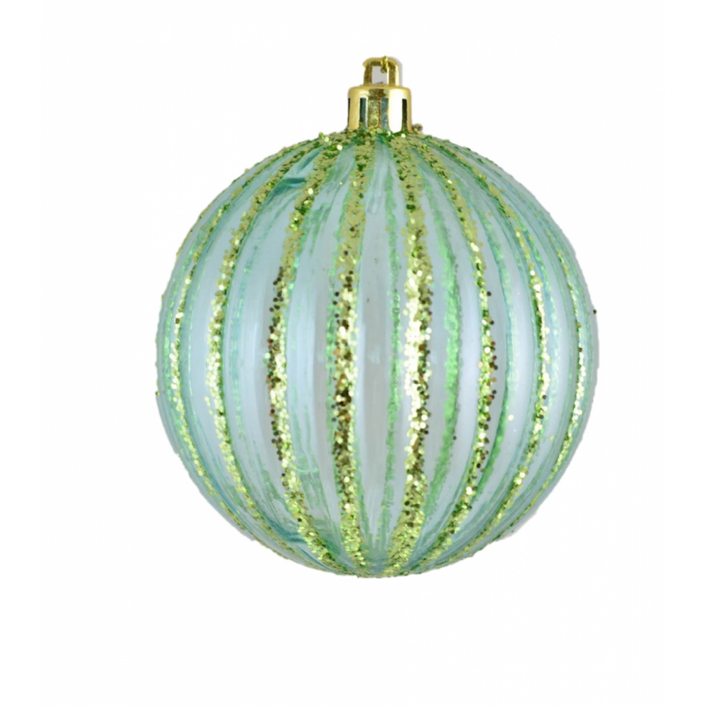 Ялинкова іграшка YES! Fun Водоспад куля світло блакитний 8 см (972948) - фото 1