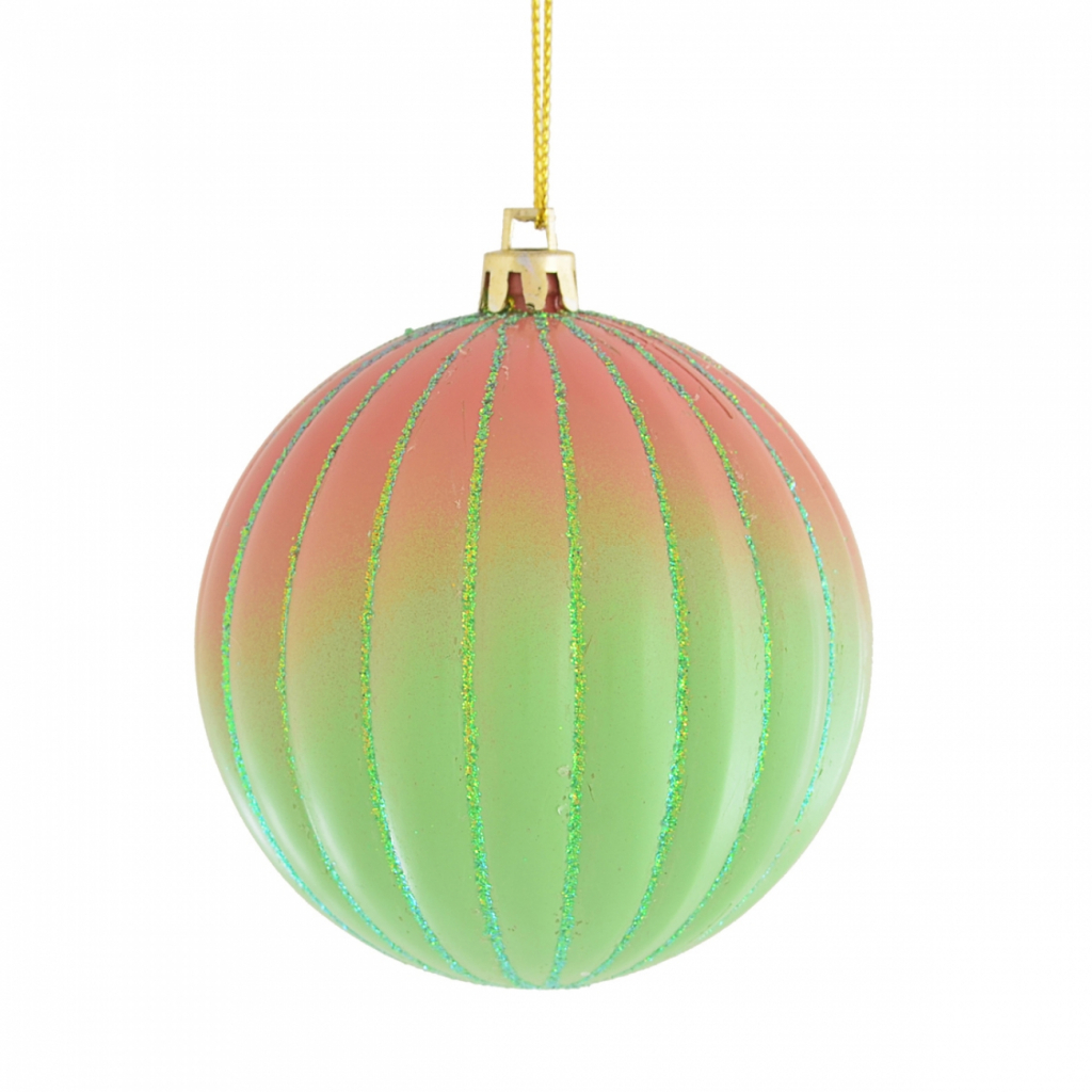 Ялинкова іграшка YES! Fun Градієнт ребристий 8 см (972856) - фото 1