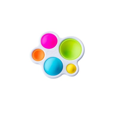 Брязкальце Fat Brain Toys прорізувач і тактильна іграшка Натисни кулю dimpl (F192ML) - фото 1