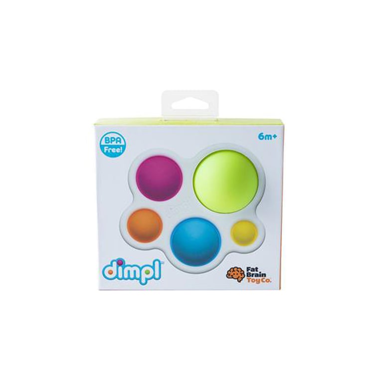 Брязкальце Fat Brain Toys прорізувач і тактильна іграшка Натисни кулю dimpl (F192ML) - фото 2