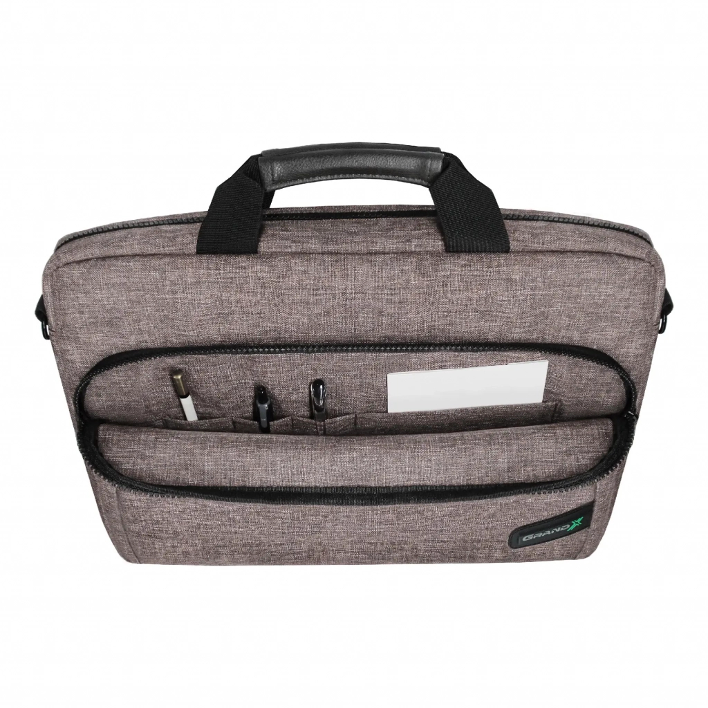 Сумка для ноутбука Grand-X 14'' SB-148 soft pocket Brown (SB-148B) - фото 3 Сумка для ноутбука Grand-X 14'' SB-148 soft pocket Brown (SB-148B) - фото 3