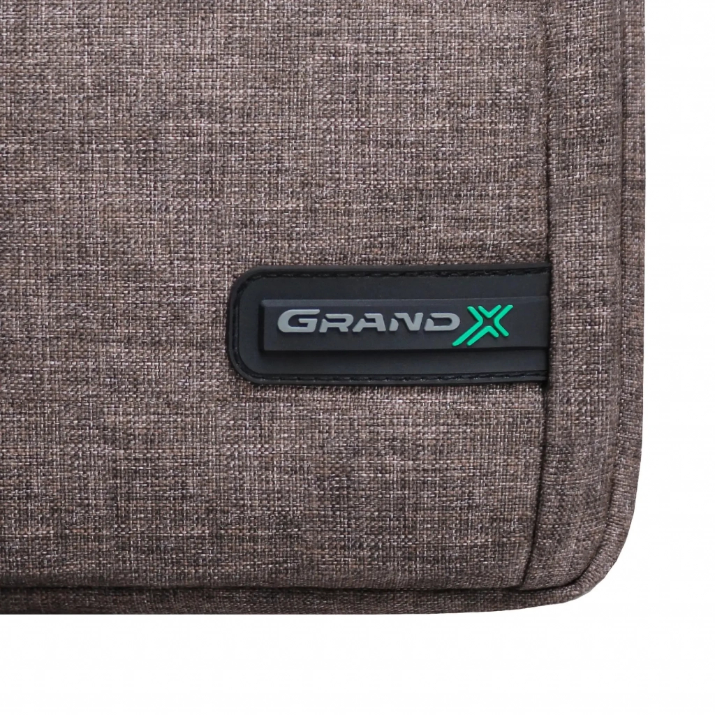 Сумка для ноутбука Grand-X 14'' SB-148 soft pocket Brown (SB-148B) - фото 7 Сумка для ноутбука Grand-X 14'' SB-148 soft pocket Brown (SB-148B) - фото 7