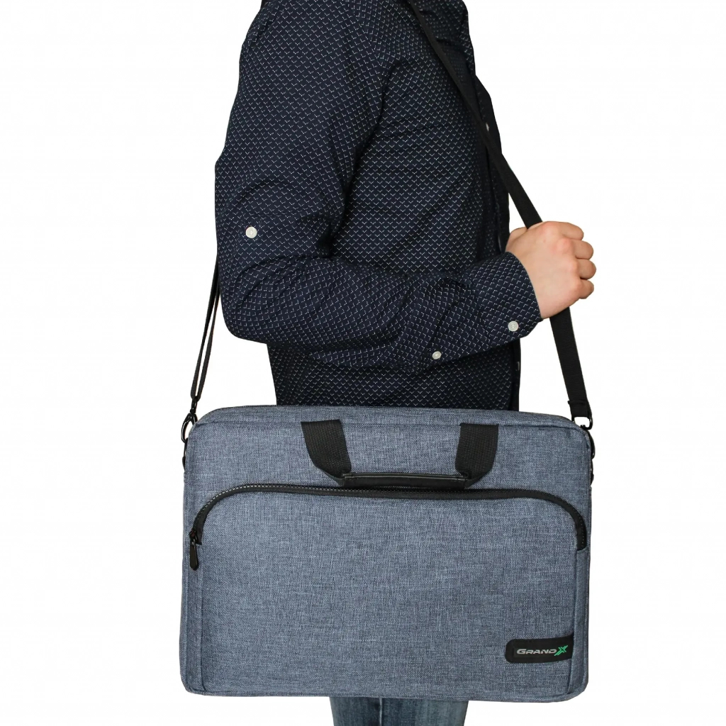 Сумка для ноутбука Grand-X 14'' SB-148 soft pocket Blue Gray (SB-148J) - фото 9 Сумка для ноутбука Grand-X 14'' SB-148 soft pocket Blue Gray (SB-148J) - фото 9