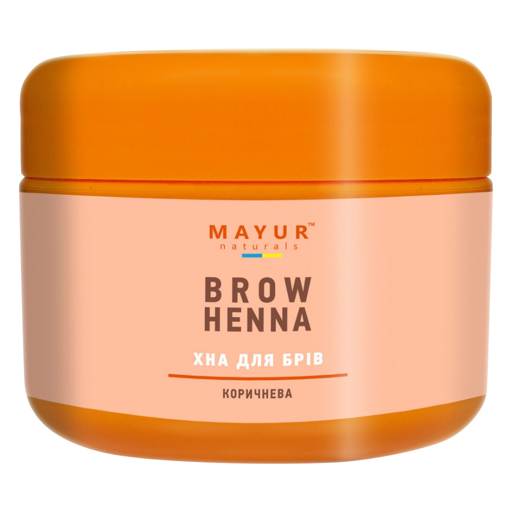 Хна Mayur для брів Коричнева 10 г (4820189560395) - фото 1