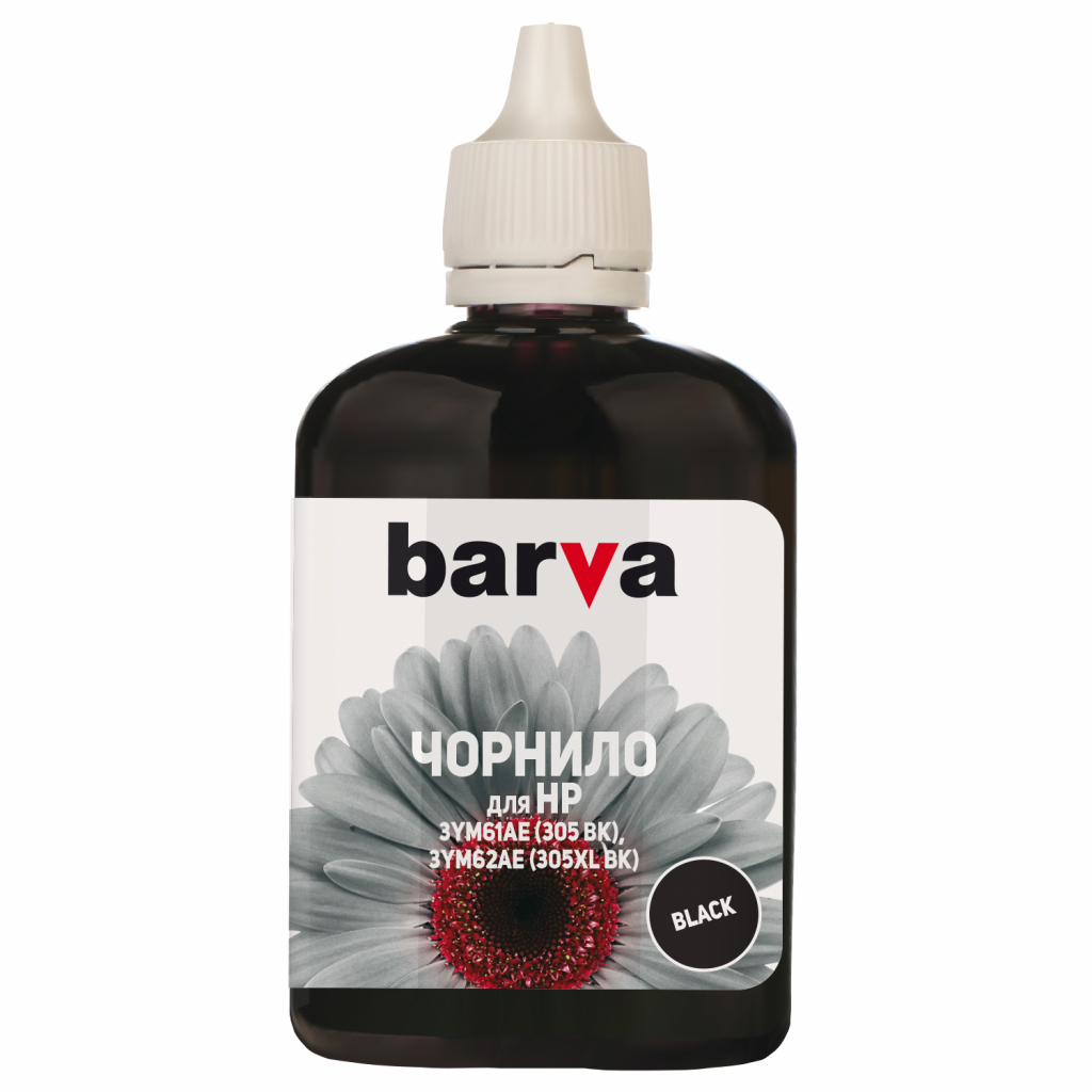 Чорнило Barva HP 305 100 мл Black Pigmented (H305-774) - фото 1