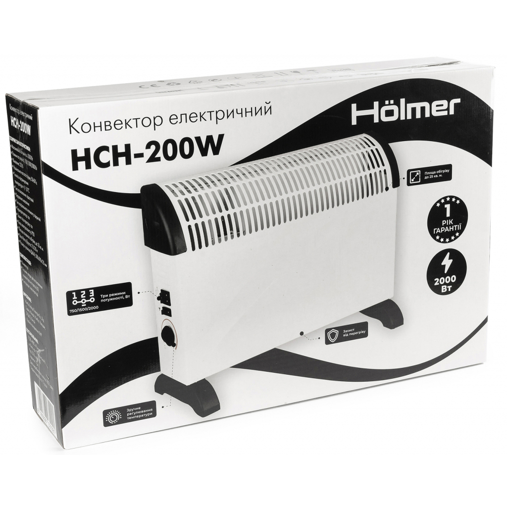 Обігрівач Hölmer HCH-200W - фото 4 Обігрівач Hölmer HCH-200W - фото 4