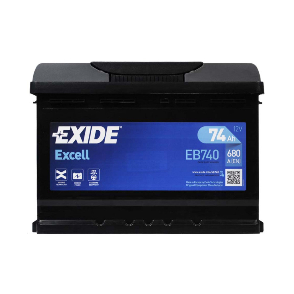Акумулятор автомобільний EXIDE EXCELL 74A (EB740) Акумулятор автомобільний EXIDE EXCELL 74A (EB740)