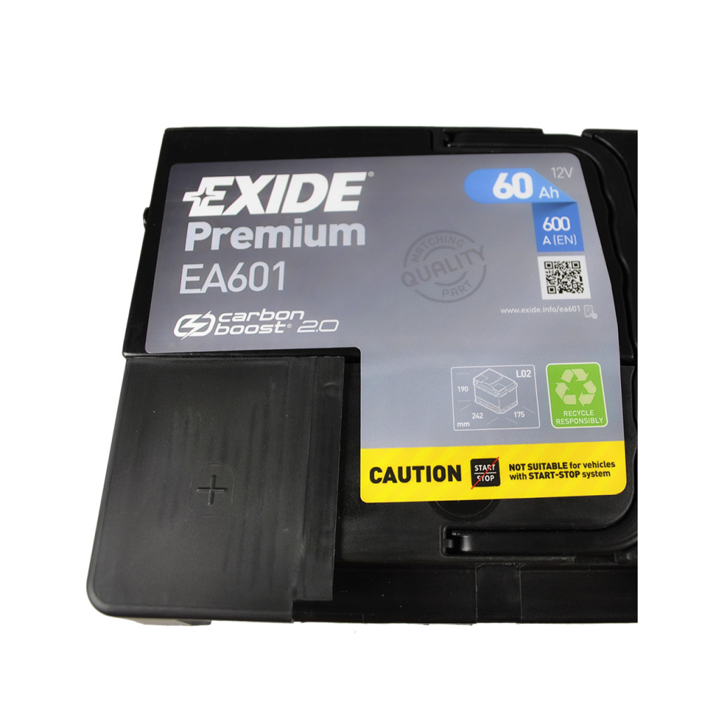 Акумулятор автомобільний EXIDE PREMIUM 60A (EA601) - фото 5 Акумулятор автомобільний EXIDE PREMIUM 60A (EA601) - фото 5