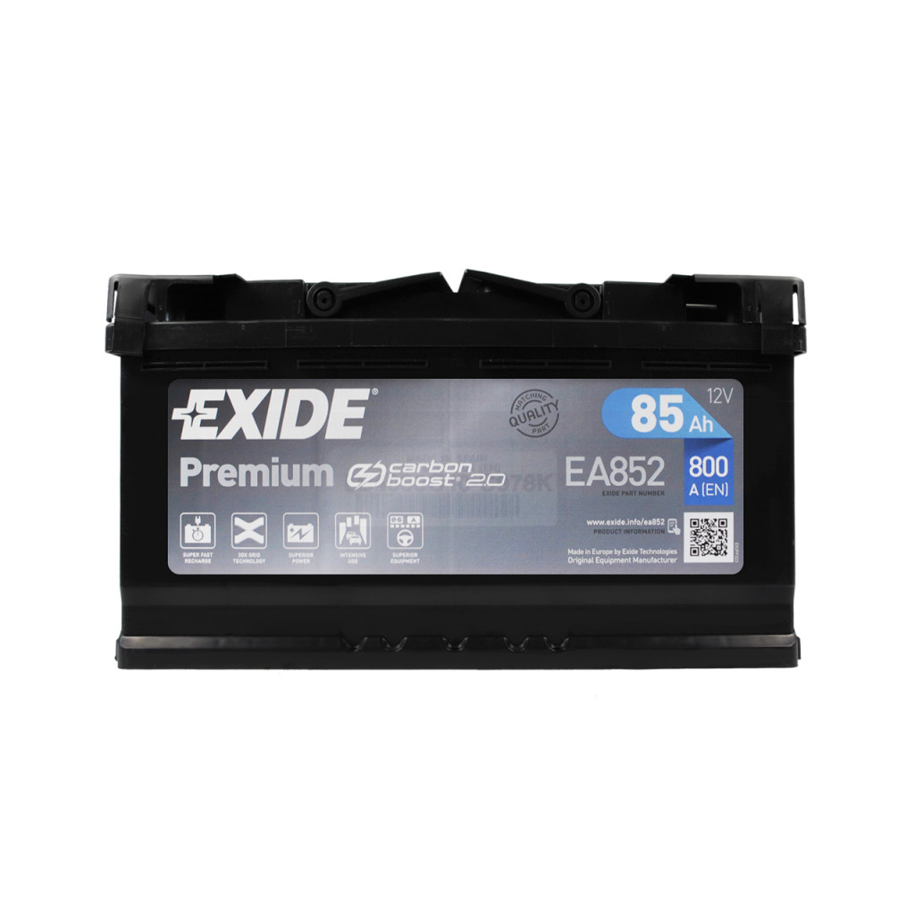 Акумулятор автомобільний EXIDE PREMIUM 85A (EA852) Акумулятор автомобільний EXIDE PREMIUM 85A (EA852)