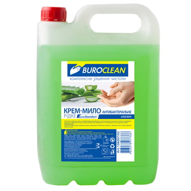 Рідке мило Buroclean EuroStandart антибактеріальне Алое Вера 5 л (4823078977366) - фото 1