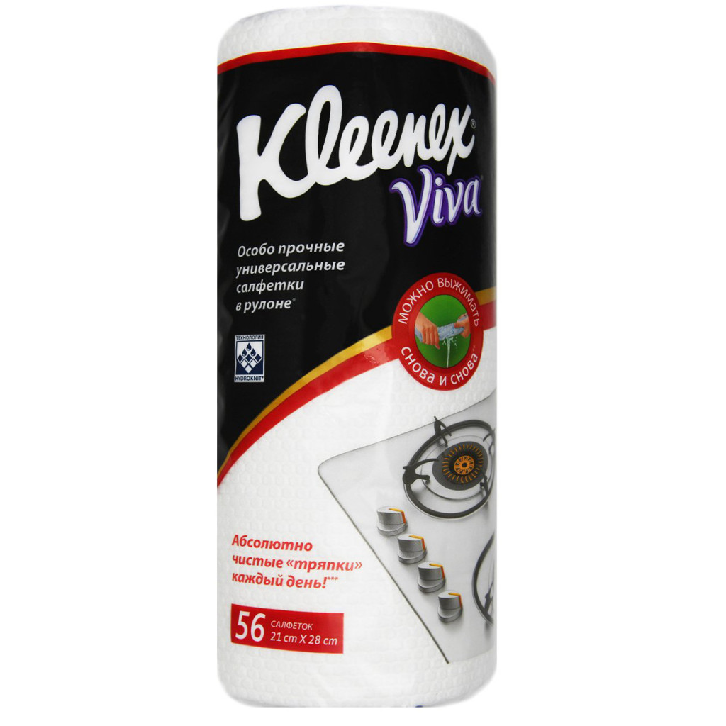 Серветки для прибирання Kleenex Viva 56 шт. (5029053542713) - фото 1 Серветки для прибирання Kleenex Viva 56 шт. (5029053542713) - фото 1