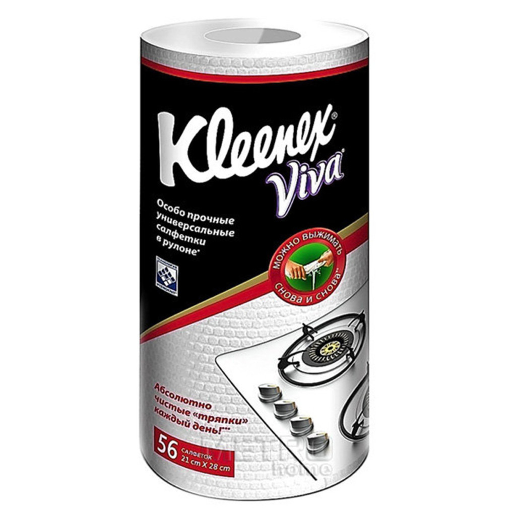 Серветки для прибирання Kleenex Viva 56 шт. (5029053542713) - фото 2 Серветки для прибирання Kleenex Viva 56 шт. (5029053542713) - фото 2