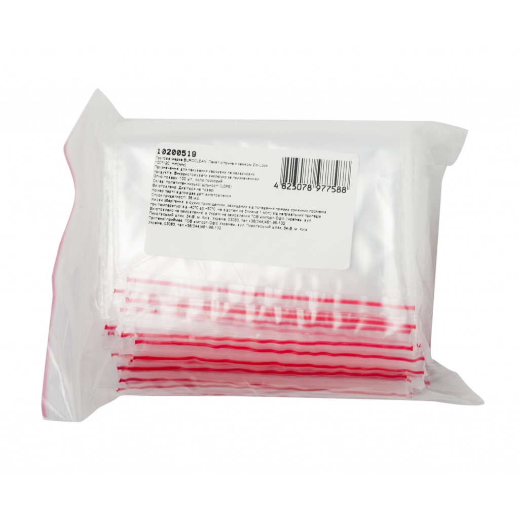 Пакети з застібкою Buroclean 100 x 120 мм 100 шт. (4823078977588) Пакети з застібкою Buroclean 100 x 120 мм 100 шт. (4823078977588)