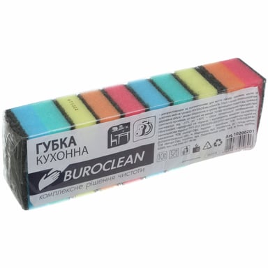 Губки кухонні Buroclean 10 шт. (4823078910806) - фото 1