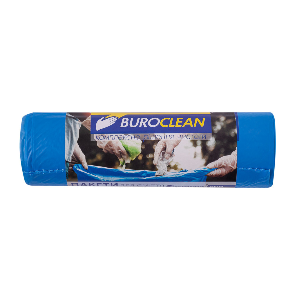 Пакети для сміття Buroclean EuroStandart міцні сині 160 л 10 шт. (4823078977939) Пакети для сміття Buroclean EuroStandart міцні сині 160 л 10 шт. (4823078977939)