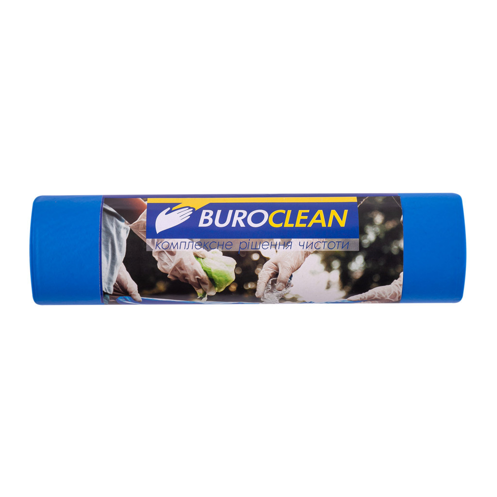 Пакети для сміття Buroclean EuroStandart міцні сині 240 л 5 шт. (4823078977953) - фото 1