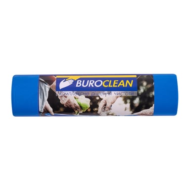 Пакети для сміття Buroclean EuroStandart міцні сині 240 л 5 шт. (4823078977953) - фото 1