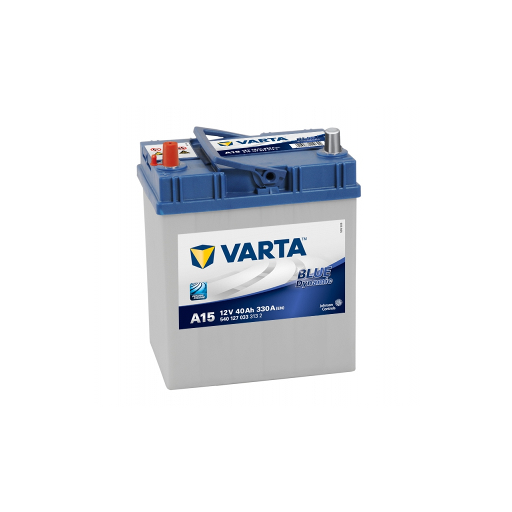 Акумулятор автомобільний Varta Blue Dynamic 40Ah без нижн. бурта (540127033) - фото 1