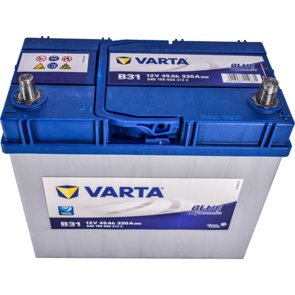 Акумулятор автомобільний Varta Blue Dynamic 45Аh без нижн. бурта (545155033) - фото 2 Акумулятор автомобільний Varta Blue Dynamic 45Аh без нижн. бурта (545155033) - фото 2
