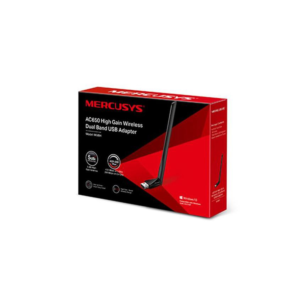 Мережева карта Wi-Fi Mercusys MU6H - фото 4 Мережева карта Wi-Fi Mercusys MU6H - фото 4