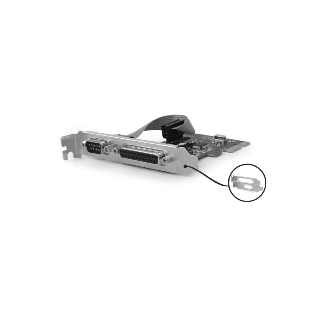 Контролер Gembird PCIe for COM and LPT low profile (PEX-COMLPT-01) - фото 2 Контролер Gembird PCIe for COM and LPT low profile (PEX-COMLPT-01) - фото 2