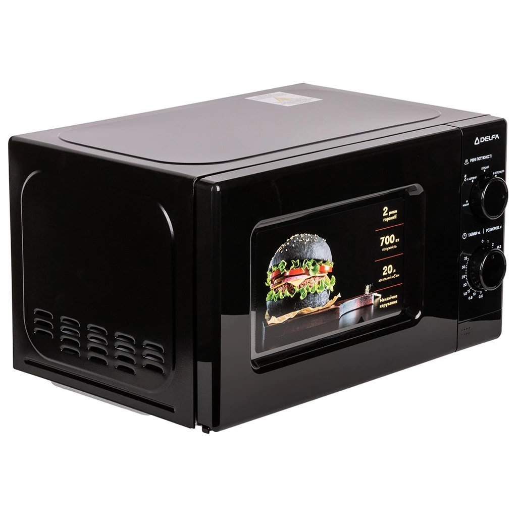 Мікрохвильова піч Delfa MD202MB - фото 2 Мікрохвильова піч Delfa MD202MB - фото 2