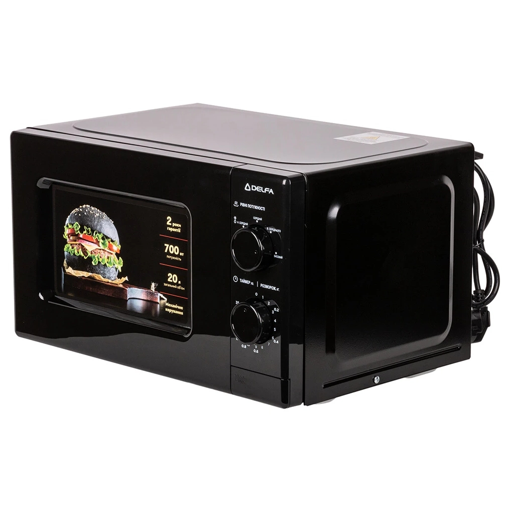 Мікрохвильова піч Delfa MD202MB - фото 3 Мікрохвильова піч Delfa MD202MB - фото 3