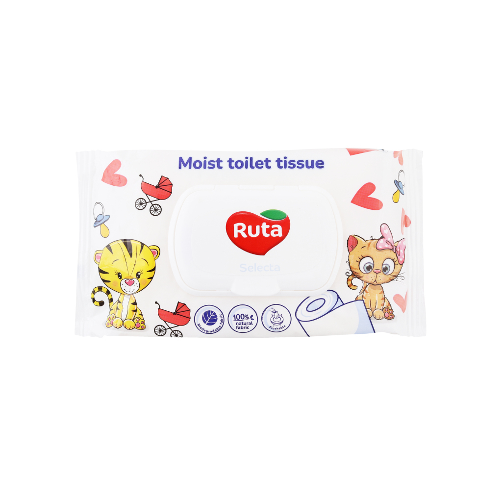 Туалетний папір Ruta Selecta вологий 40 шт. (4820202893103) - фото 1 Туалетний папір Ruta Selecta вологий 40 шт. (4820202893103) - фото 1