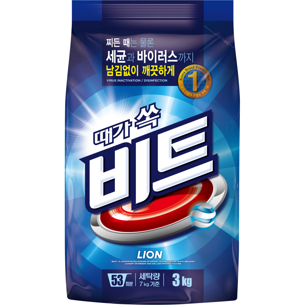 Пральний порошок Lion Beat концентрований 3 кг (8801007653136) Пральний порошок Lion Beat концентрований 3 кг (8801007653136)