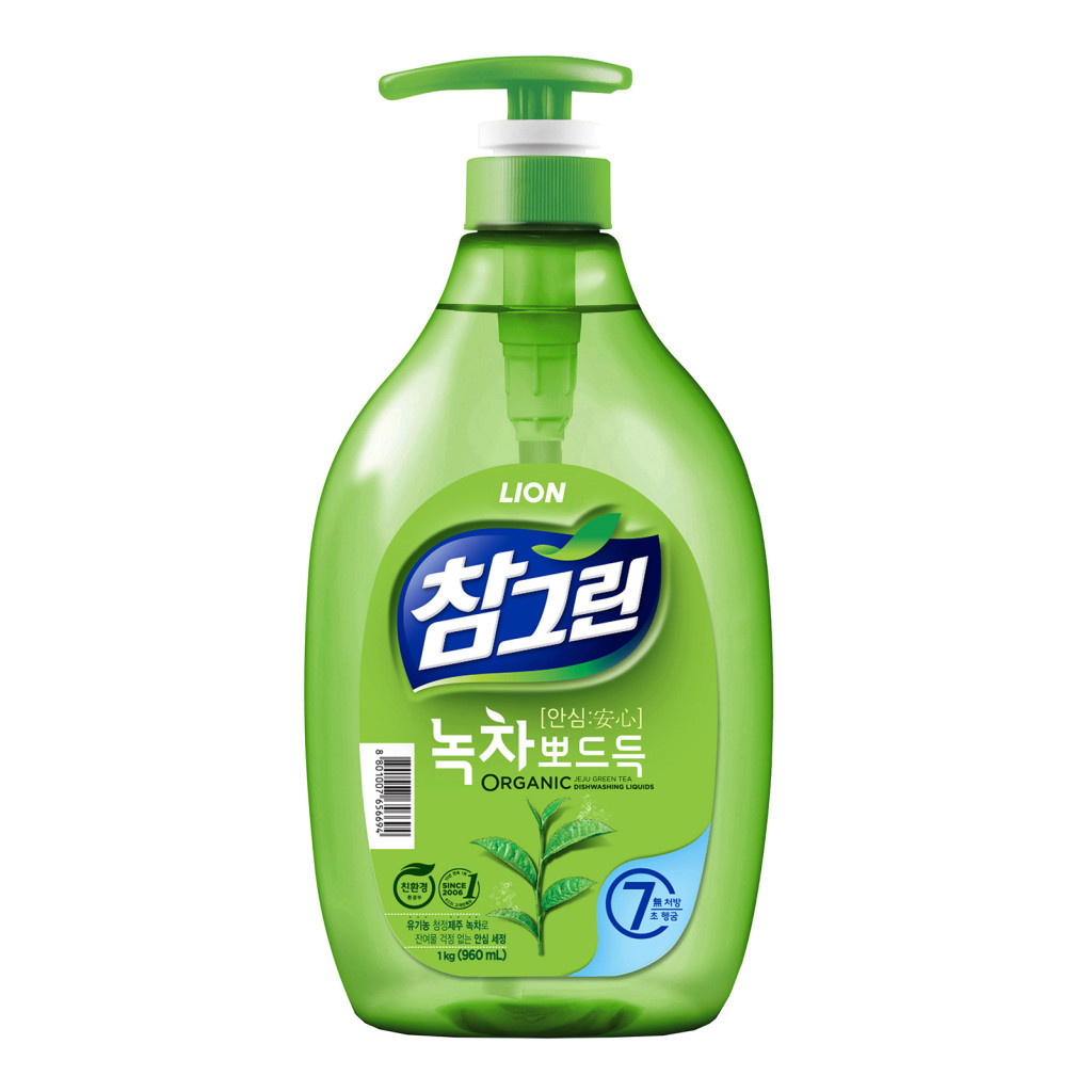 Засіб для ручного миття посуду Lion Chamgreen Зелений чай 960 мл (8801007656694) Засіб для ручного миття посуду Lion Chamgreen Зелений чай 960 мл (8801007656694)
