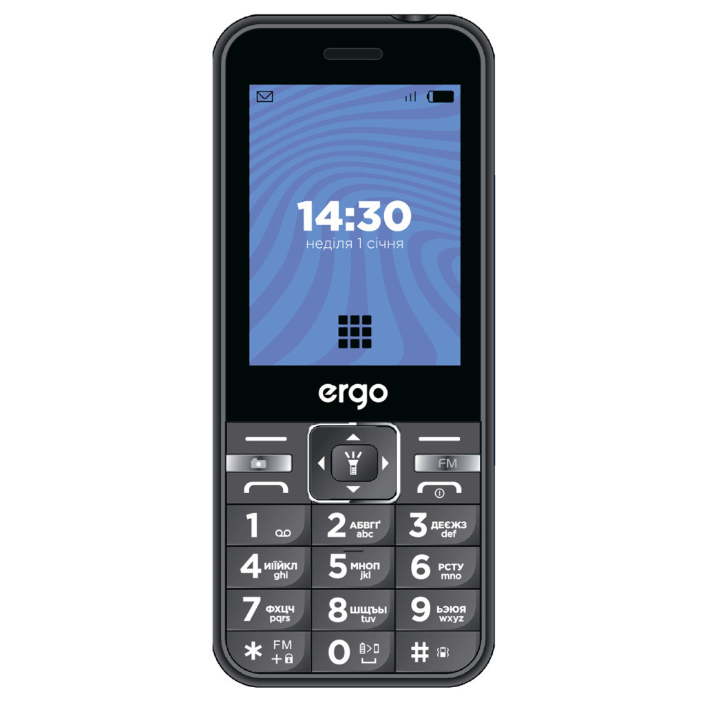 Мобільний телефон Ergo E281 Black - фото 1