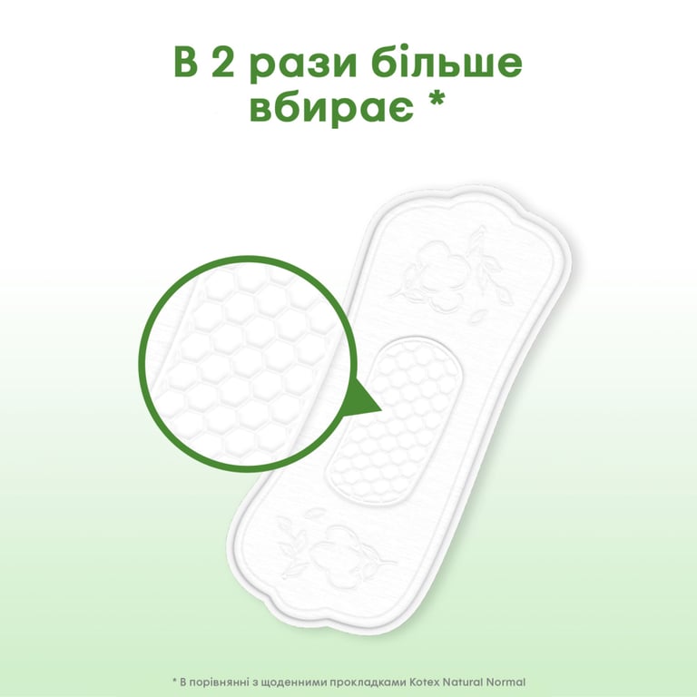 Щоденні прокладки Kotex Natural Normal+ 18 шт. (5029053548968) - фото 4