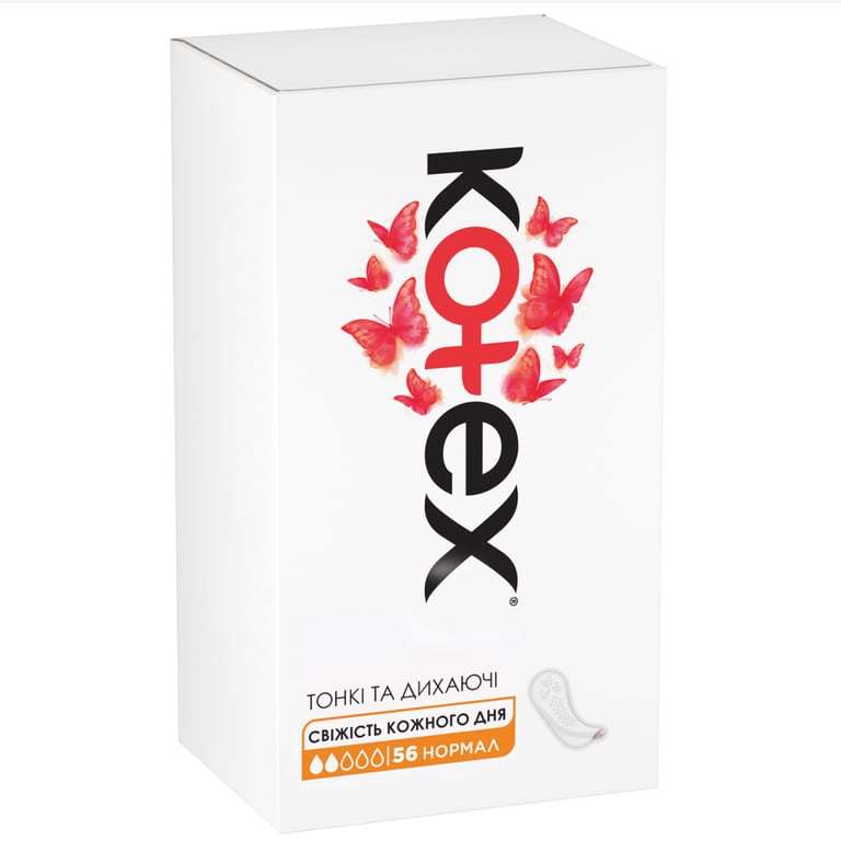 Щоденні прокладки Kotex Normal 56 шт. (5029053548289/5029053548050) - фото 2