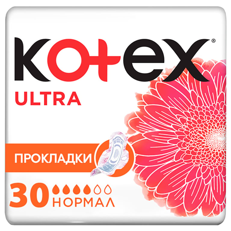 Гігієнічні прокладки Kotex Ultra Normal 30 шт. (5029053569093) - фото 1