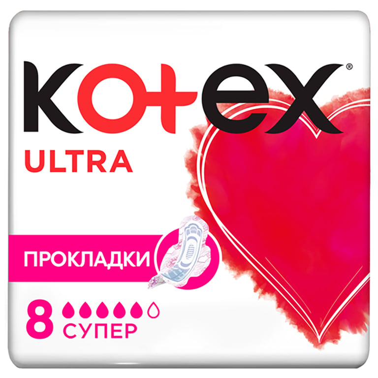 Гігієнічні прокладки Kotex Ultra Super 8 шт. (5029053542645) - фото 1