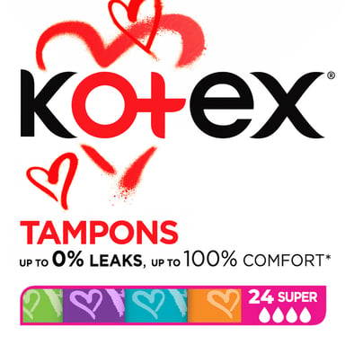 Тампони Kotex Super 24 шт. (5029053534626) - фото 1