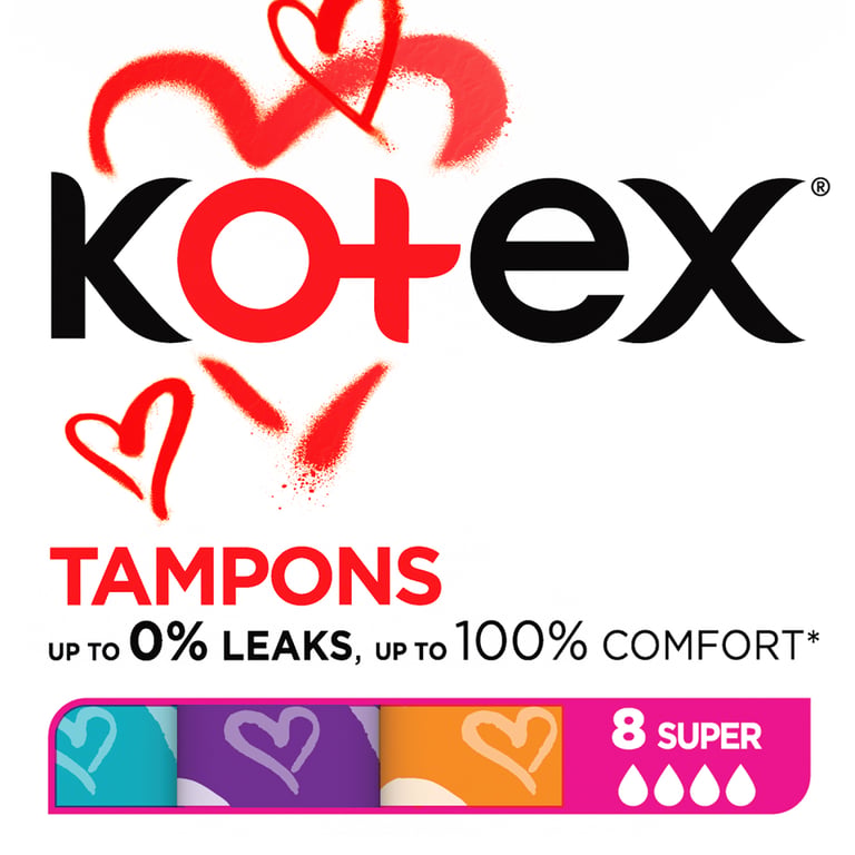 Тампони Kotex Super 8 шт. (5029053534541) - фото 1