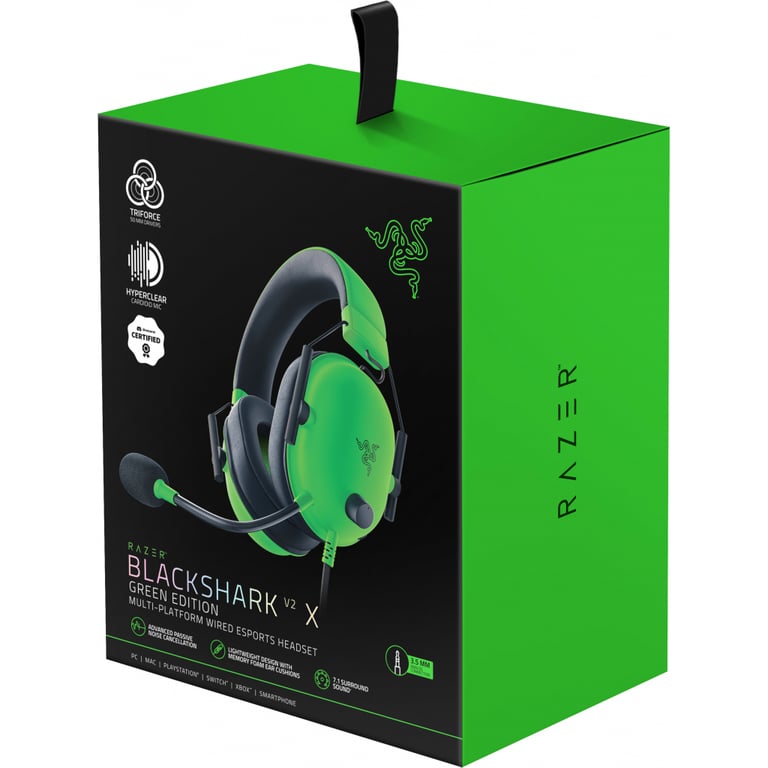 Навушники Razer Blackshark V2 X Green (RZ04-03240600-R3M1) - фото 5