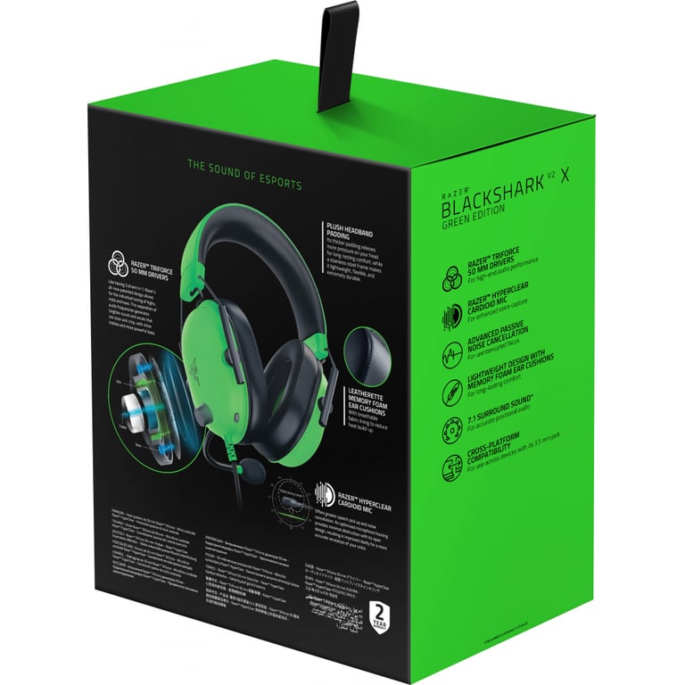 Навушники Razer Blackshark V2 X Green (RZ04-03240600-R3M1) - фото 6