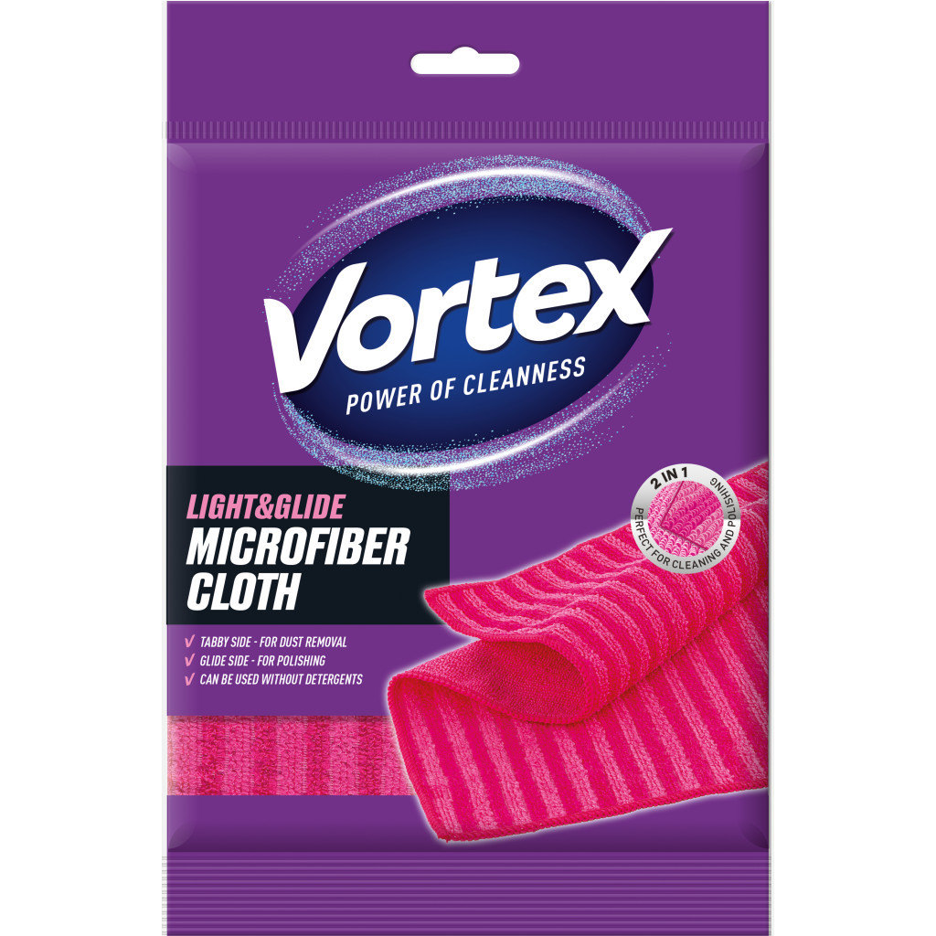 Серветки для прибирання Vortex Light&Glide з мікрофібри 1 шт. (4823071642971) - фото 1 Серветки для прибирання Vortex Light&Glide з мікрофібри 1 шт. (4823071642971) - фото 1
